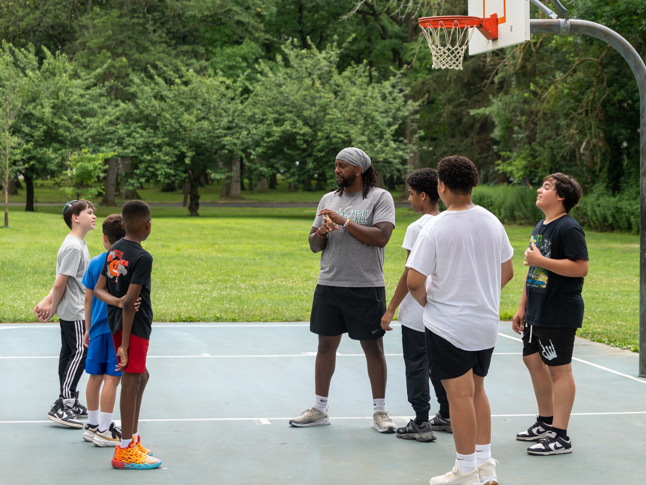 Basketball at the park